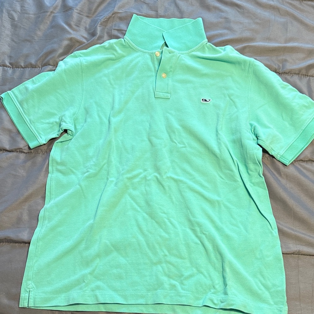 Vineyard Vines Mint Green Polo Shirt (M)